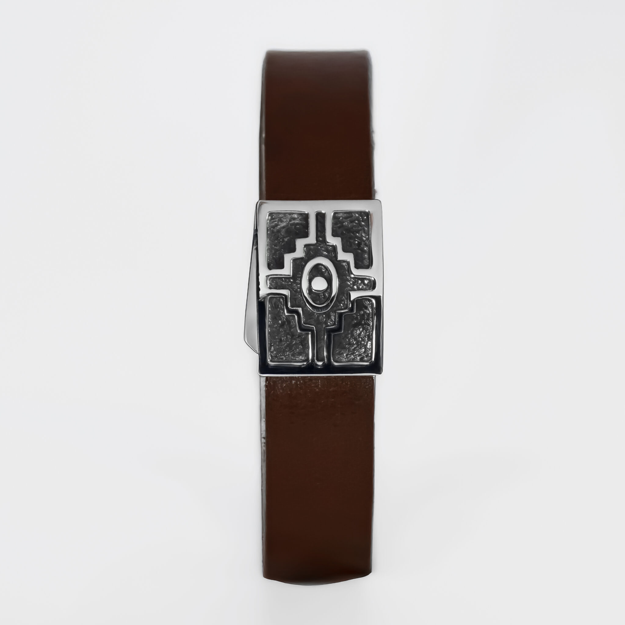 Oxidized Chacana Flat Leather