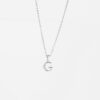 INITIAL G CRYSTAL NECKLACE