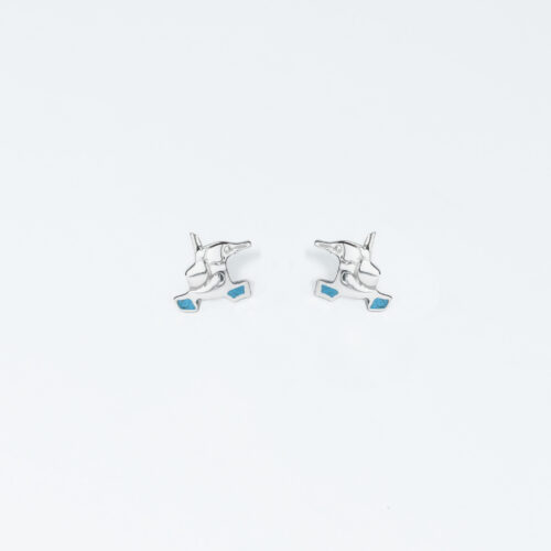 Mini Azure Booby Studs