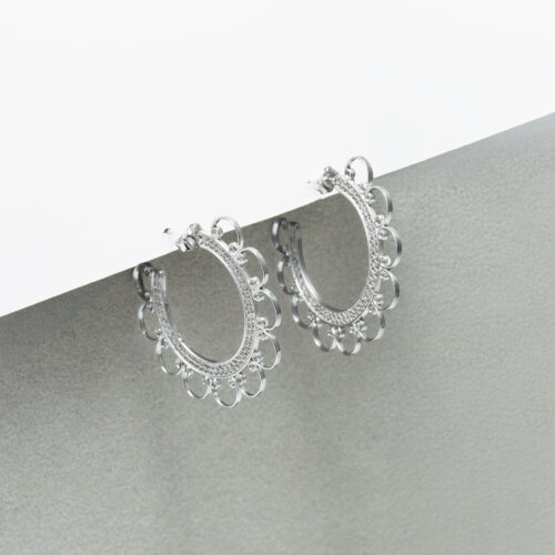 FLORAL FILIGREE HOOPS