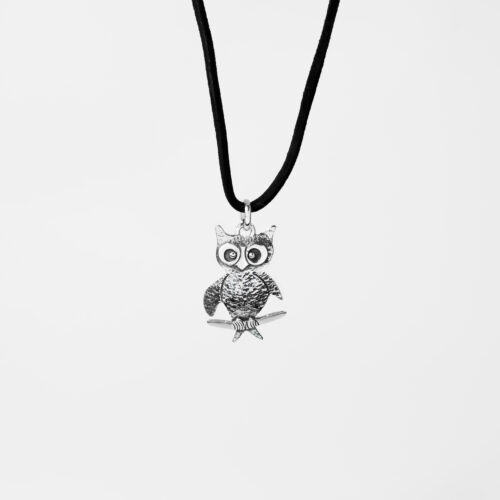 Hammered Owl Vigil Pendant