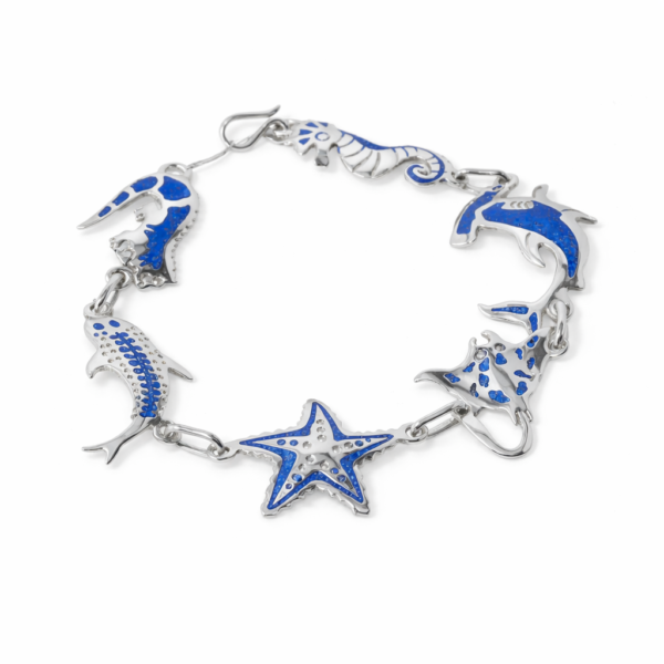 Galapagos Blue Mosaic Cuff