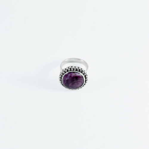 PYRAMIDAL BEADED ORB RING
