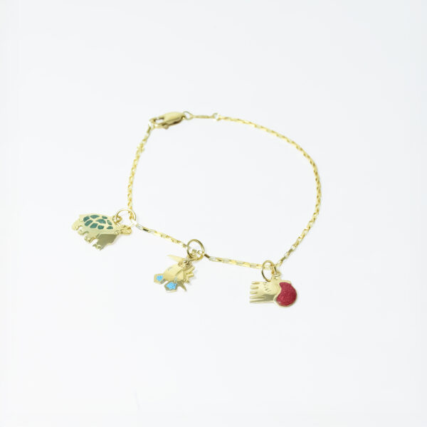 Brazalete estilo cadena máquina 18,5cm